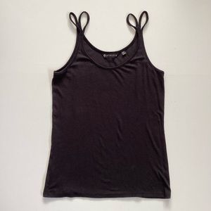 Athleta Black Ribbed Tank Top
